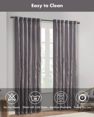 Andora Botanical Embroidered Curtain Panel, 50"W x 95"L