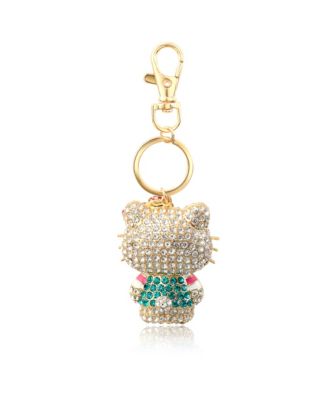 Sanrio Pave 3D Bling Keychain - Bag Charm, Backpack Accessories, Travel Collectible Gift Keychains