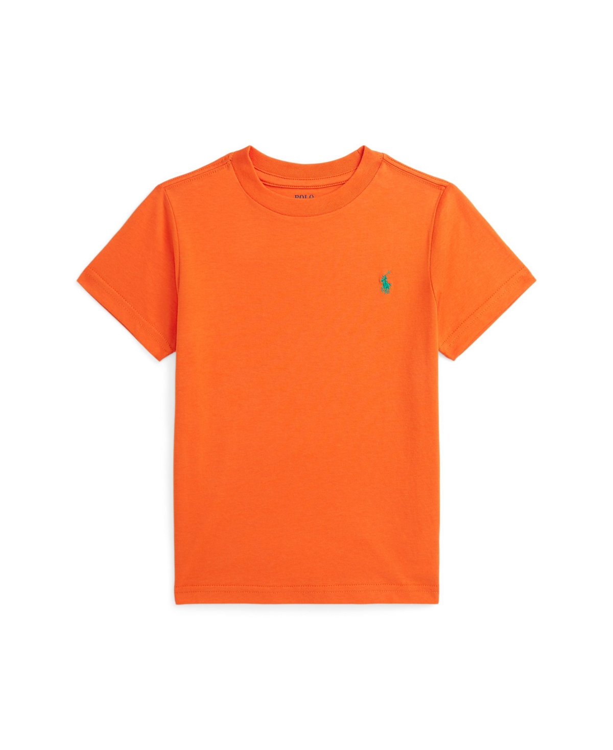Polo Ralph Lauren Toddler And Little Boys Cotton Jersey Crewneck Tee In Flannel Orange
