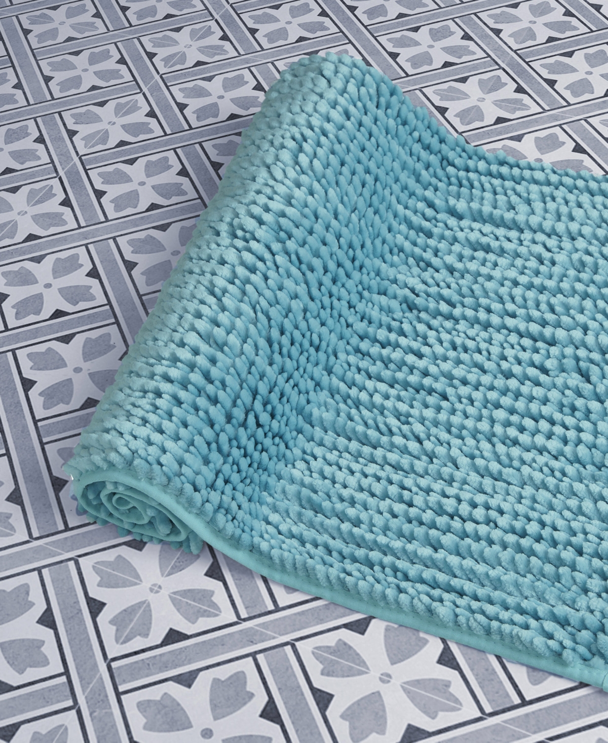 Laura Ashley Butter Chenille Bath Mat, 27" x 45"