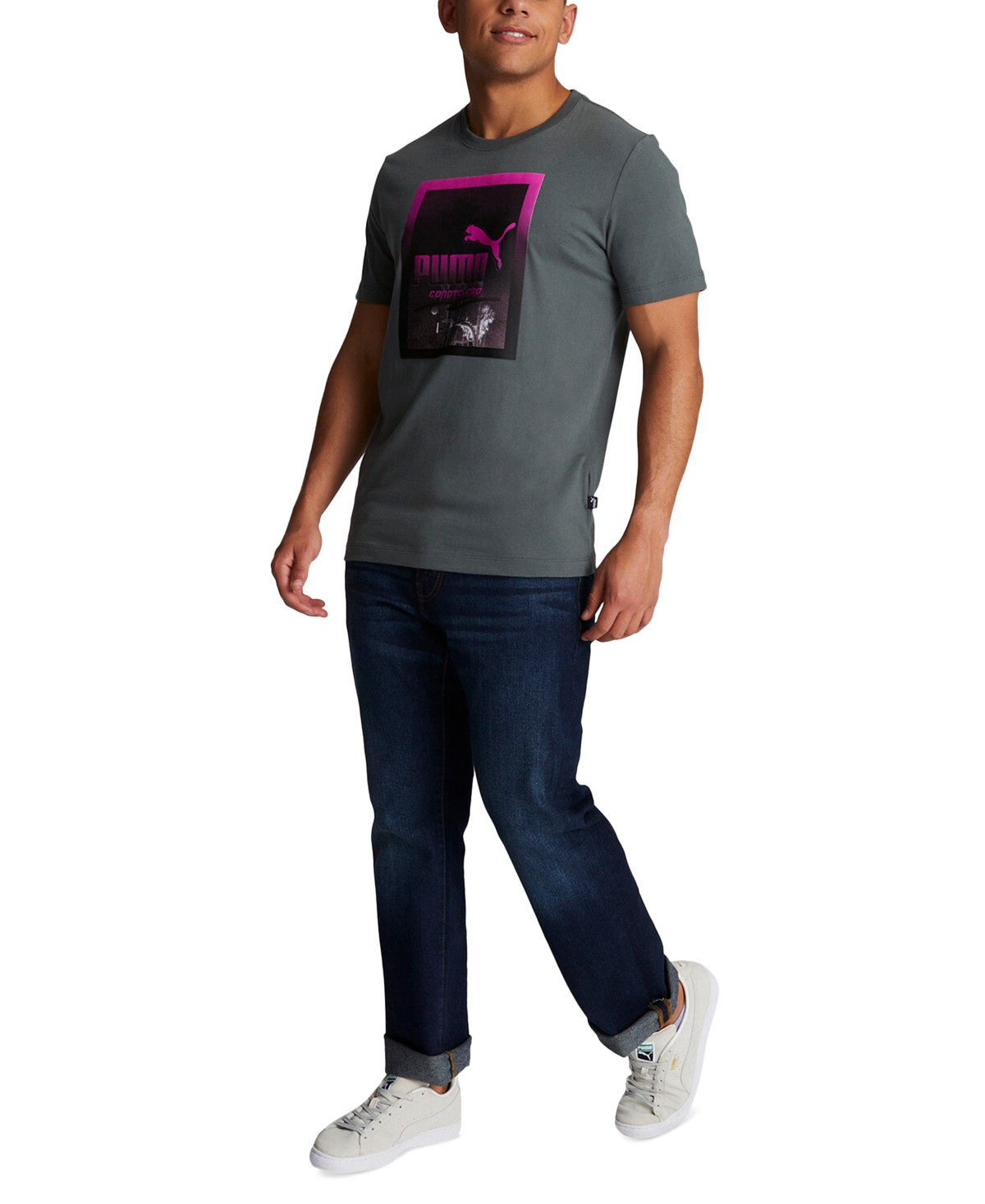 Puma Men's Summer Nights Logo Graphic T-Shirt
