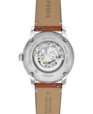 Men's Heritage Automatic Brown Leather Watch 43mm