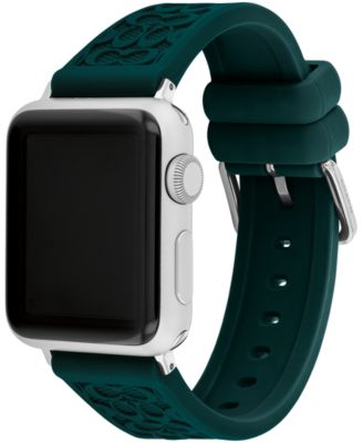 Women's Emerald Green Silicone Strap for Apple Watch 38mm, 40mm, 41mm