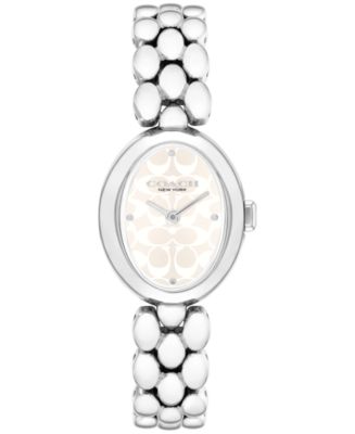時計 silver watch coach Coach Silver Boyfriend Crystal Women's Watch , 42mm | Movado