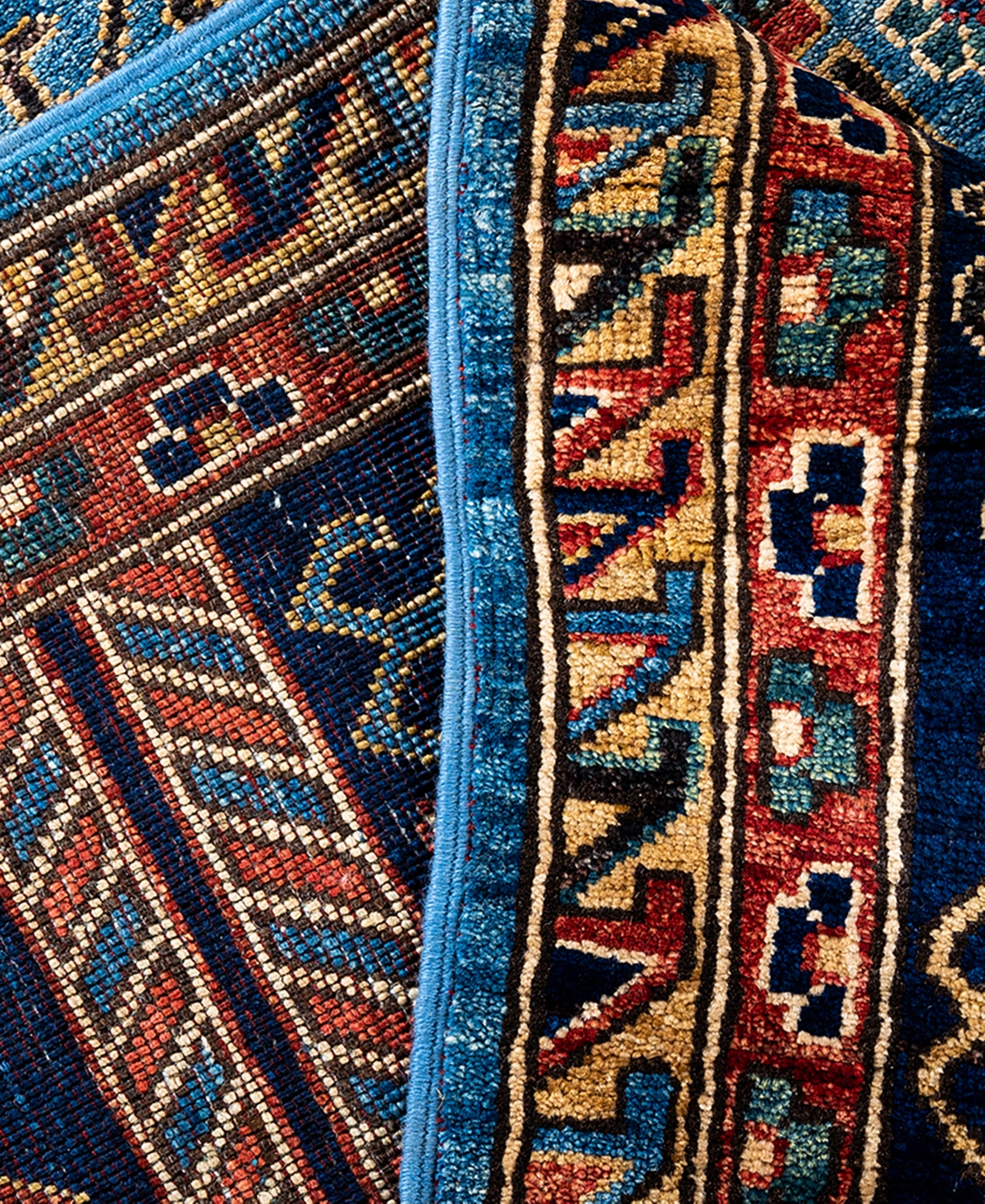 Adorn Hand Woven Rugs Serapi 9'1"x12'3" Area Rug In Light Blue