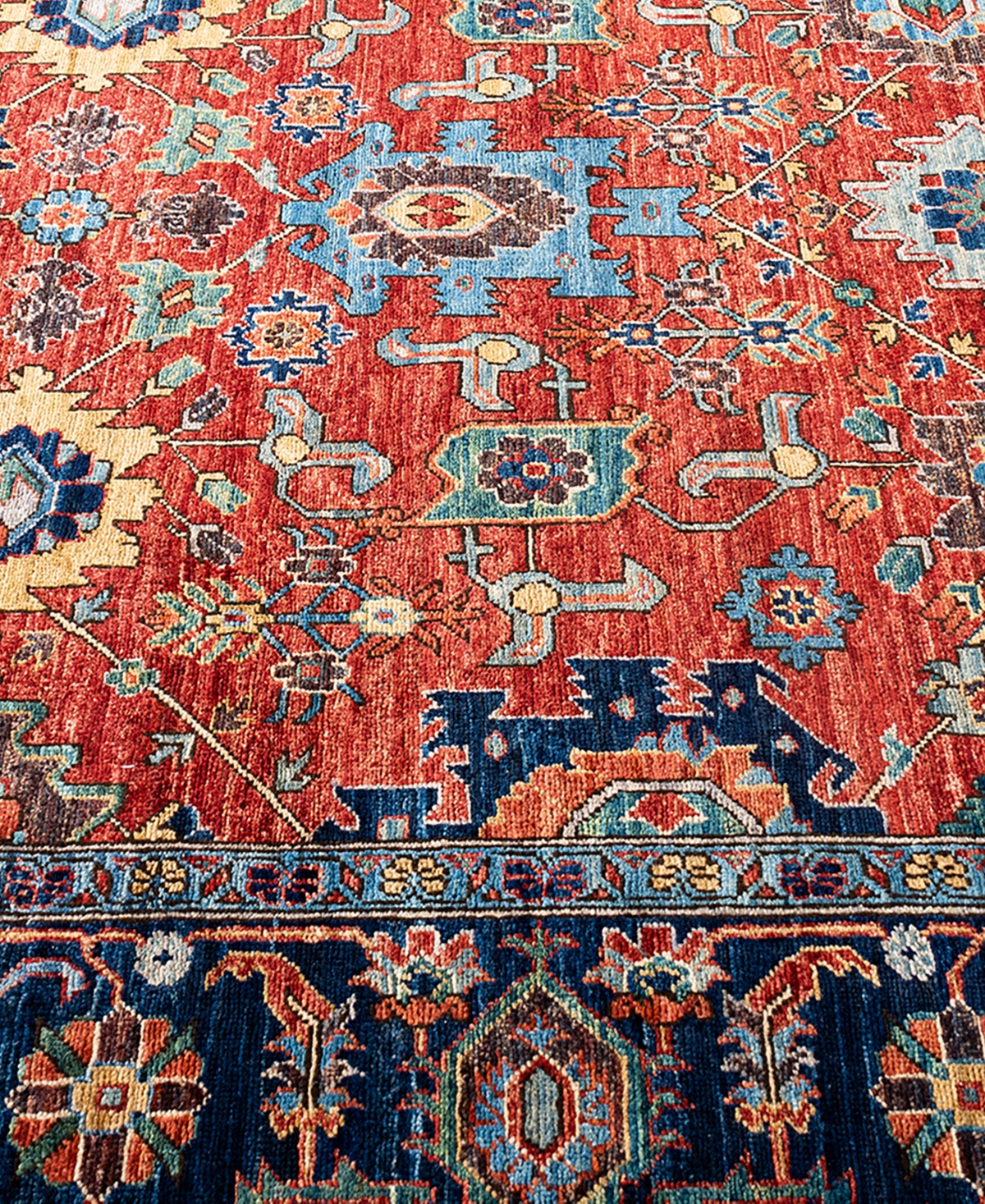 Adorn Hand Woven Rugs Serapi 5'11"x9'3" Area Rug In Red