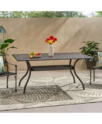 Streamdale Elegant Cast Aluminum Lattice Dining Table
