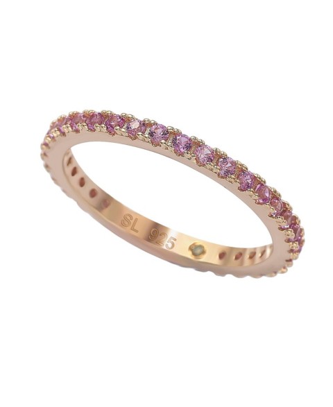 Украшения Suzy Levian New York Suzy Levian Sterling Sapphire Single Row Eternity Band Ring