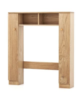 Over The Toilet Storage Cabinet Double Door Bathroom Toilet Storage Organizer