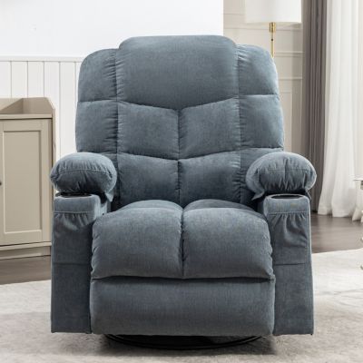8-Point Massage Recliner with Heat, Rocking, USB Charging, and Storage