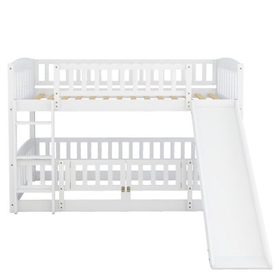 Streamdale Twin Bunk Bed w/ Slide and Ladder