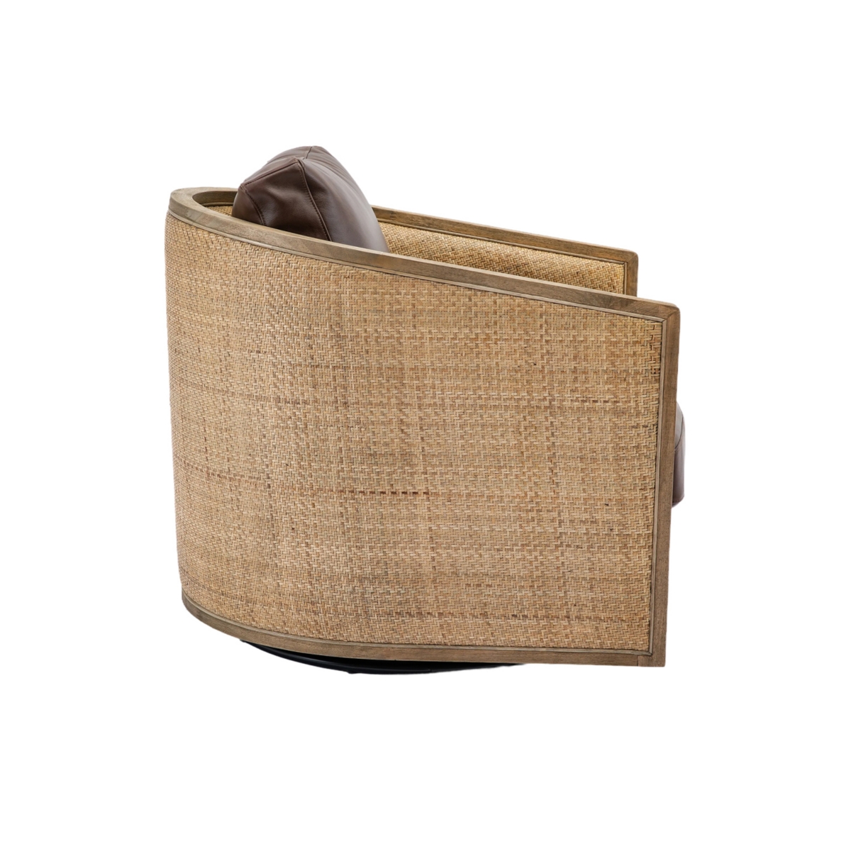 Simplie Fun Swivel Barrel Chair, Comfy Round Accent Sofa Chair For Living Room, 360 Degree Swivel Barrel