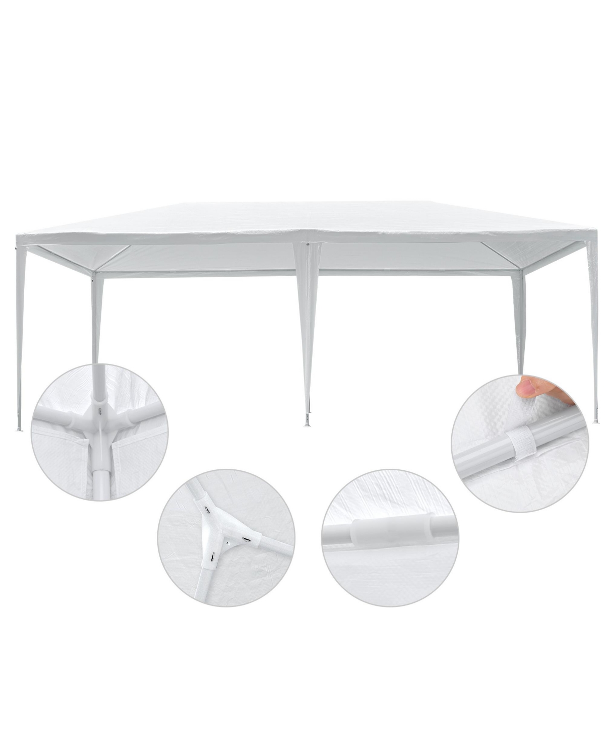 Yescom 10' x 20' Party Wedding Tent Canopy Outdoor Heavy Duty Pavilion Cater Event- White