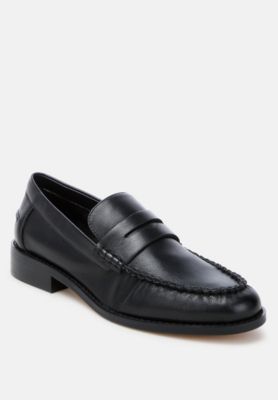 Rag and Co Womens Plavia Genuine Leather Loafers
