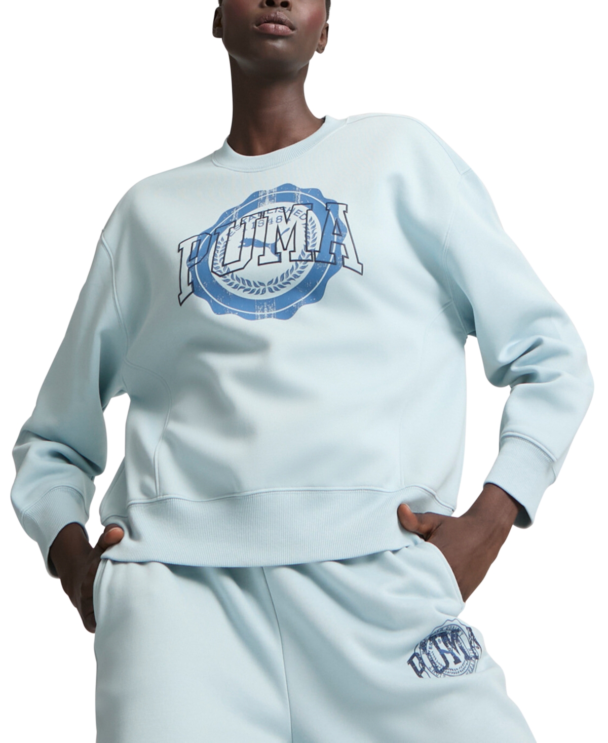 Puma Women's Vintage Sport Fleece Crewneck Sweatshirt