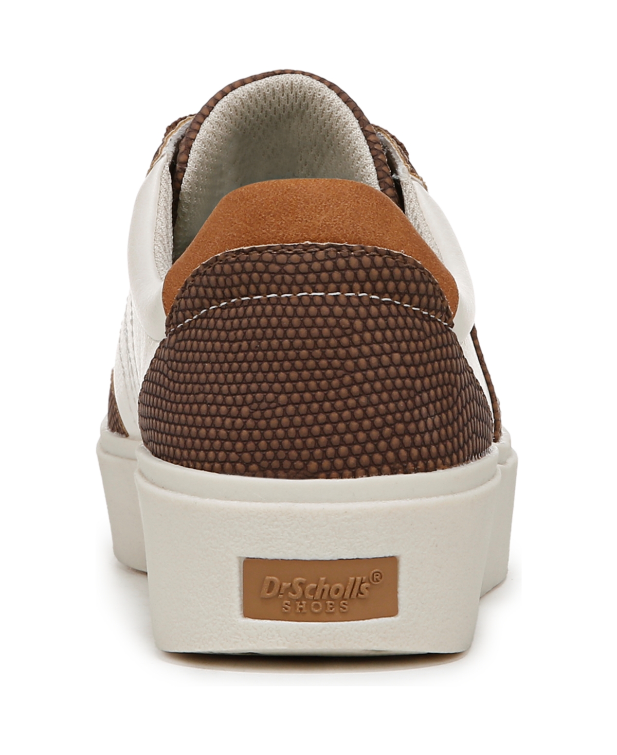 Shop Dr. Scholl's Women's Madison-lace Sneakers In Off White,brown Faux Leather