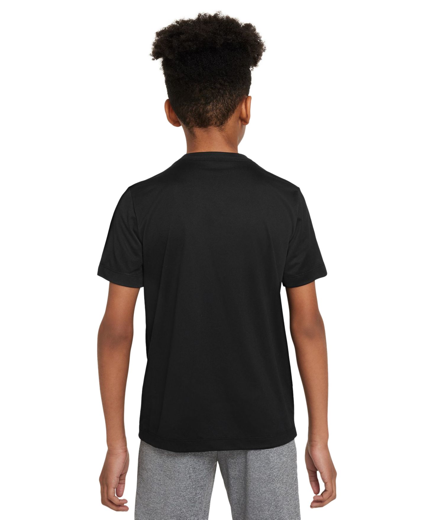 Детская футболка Nike Legend Dri-FIT Logo Graphic, цвет: Чёрный — фото 6