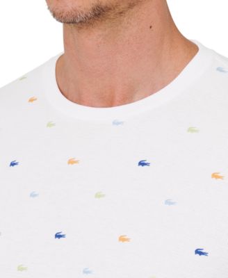 Men's All Over Crocodile Waffle-Knit Thermal Shirt