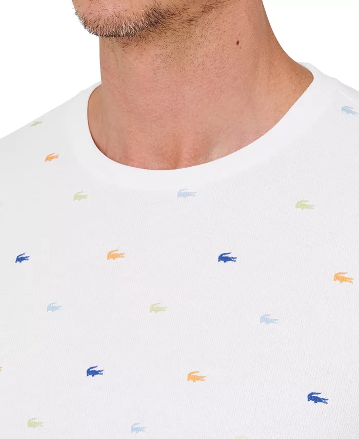 Men's All Over Crocodile Waffle-Knit Thermal Shirt - thumbnail 8