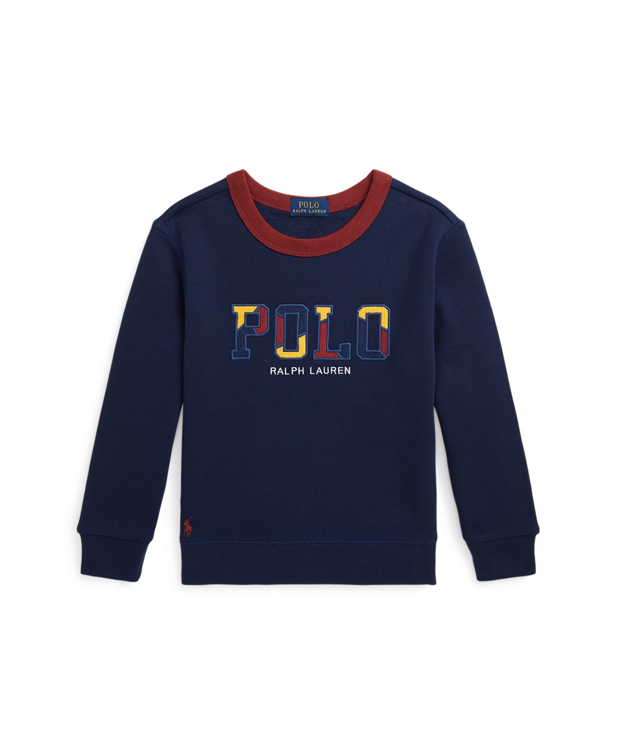 Polo Ralph Lauren Toddler and Little Boys Corduroy-Logo Fleece Sweatshirt