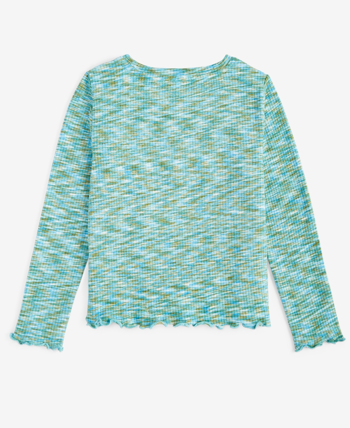 Epic Threads Toddler Girls Long-Sleeve Space-Dyed Ribbed T-Shirt, Created for Macy's