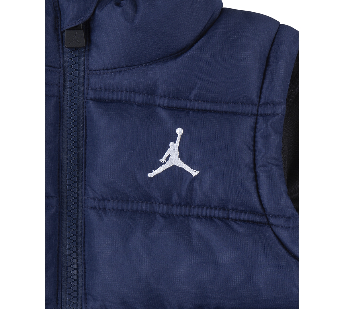 Jordan Little Boys Layered-Look Hooded Jacket - U90midnigh