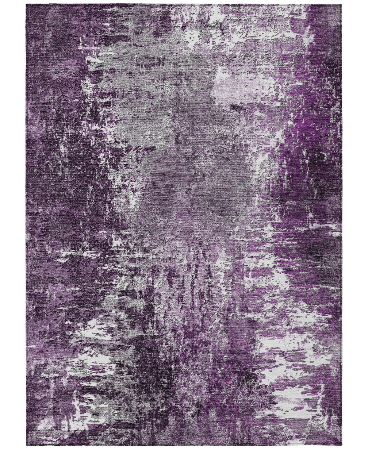 Addison Chantille Acn680 5'x7'6" Area Rug In Eggplant