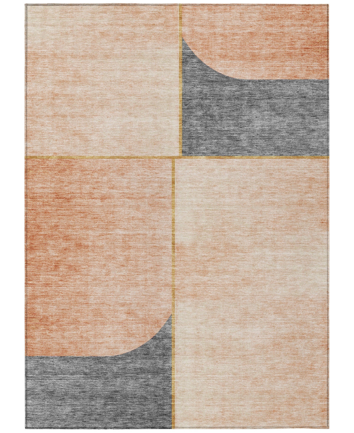 Addison Chantille Acn717 5'x7'6" Area Rug In Coral