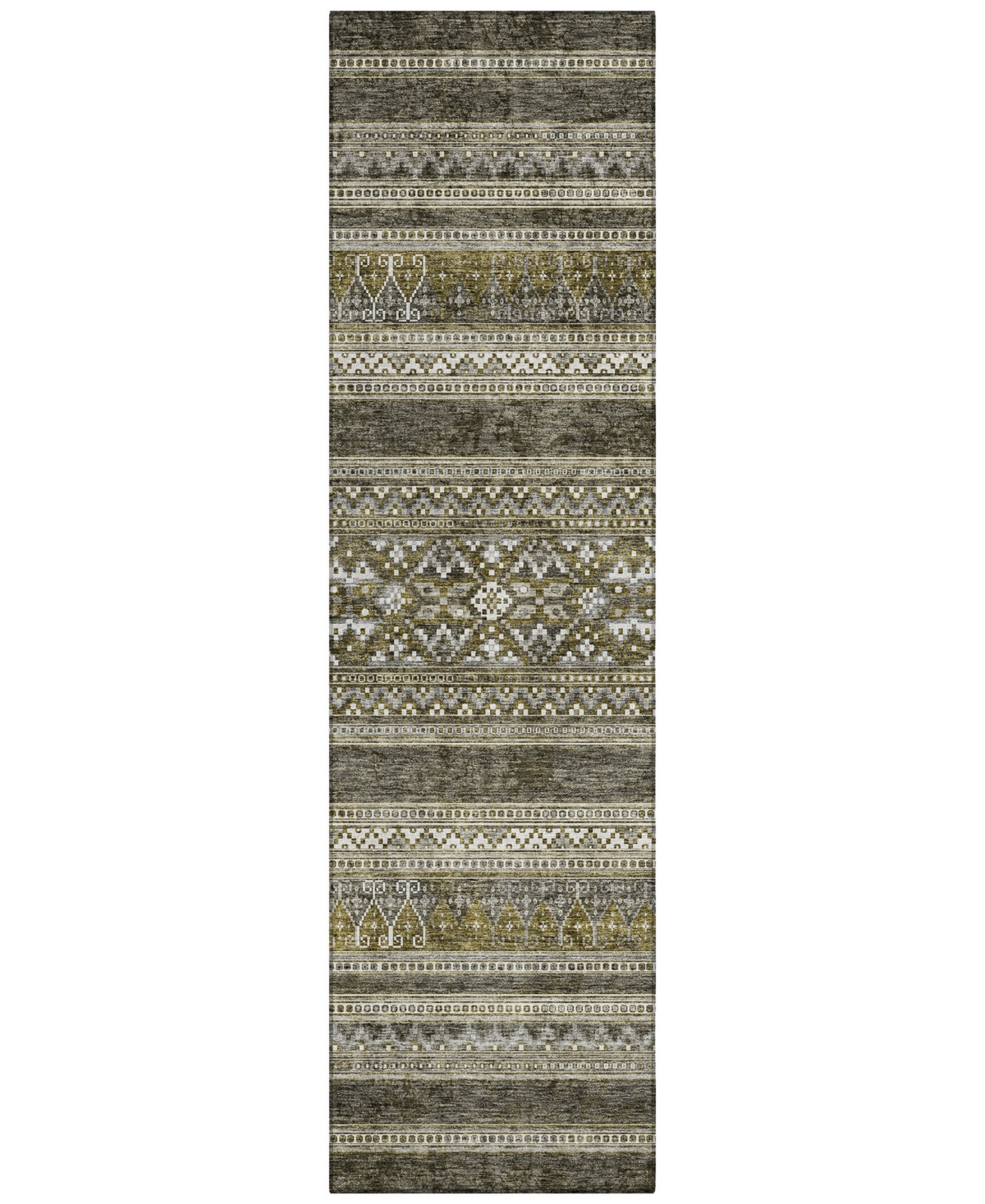 Addison Chantille Acn714 2'3"x7'6" Runner Area Rug In Taupe