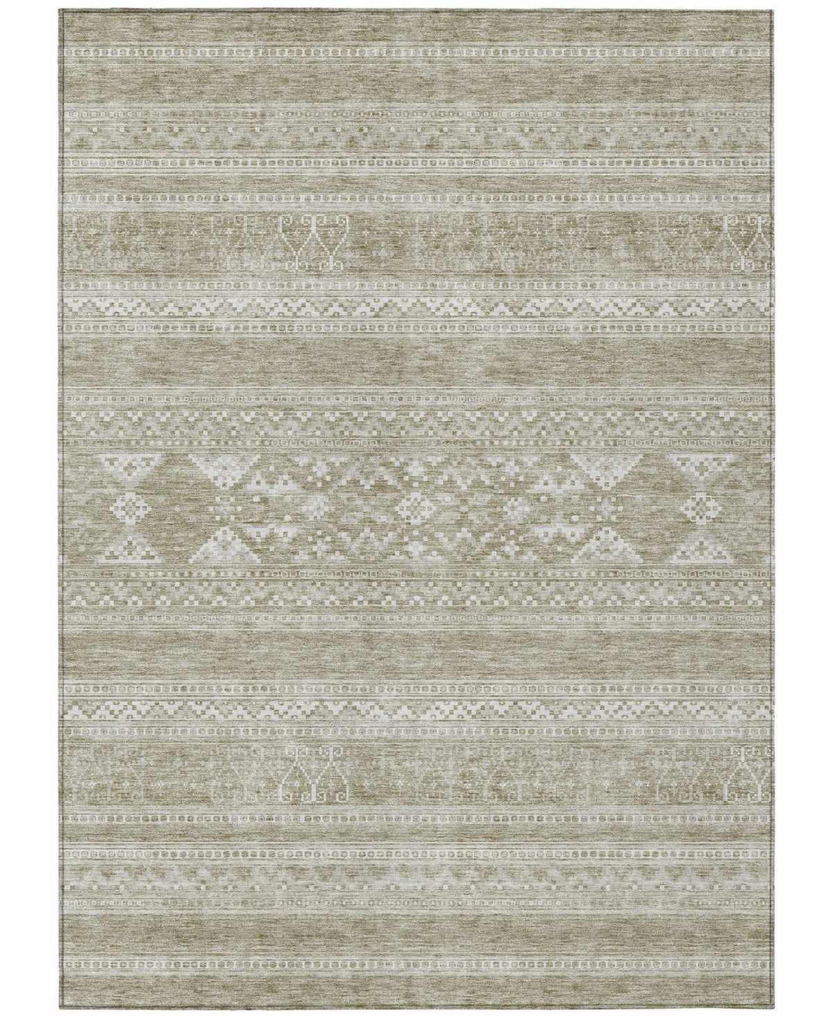 Addison Chantille Acn668 9'x12' Area Rug In Khaki