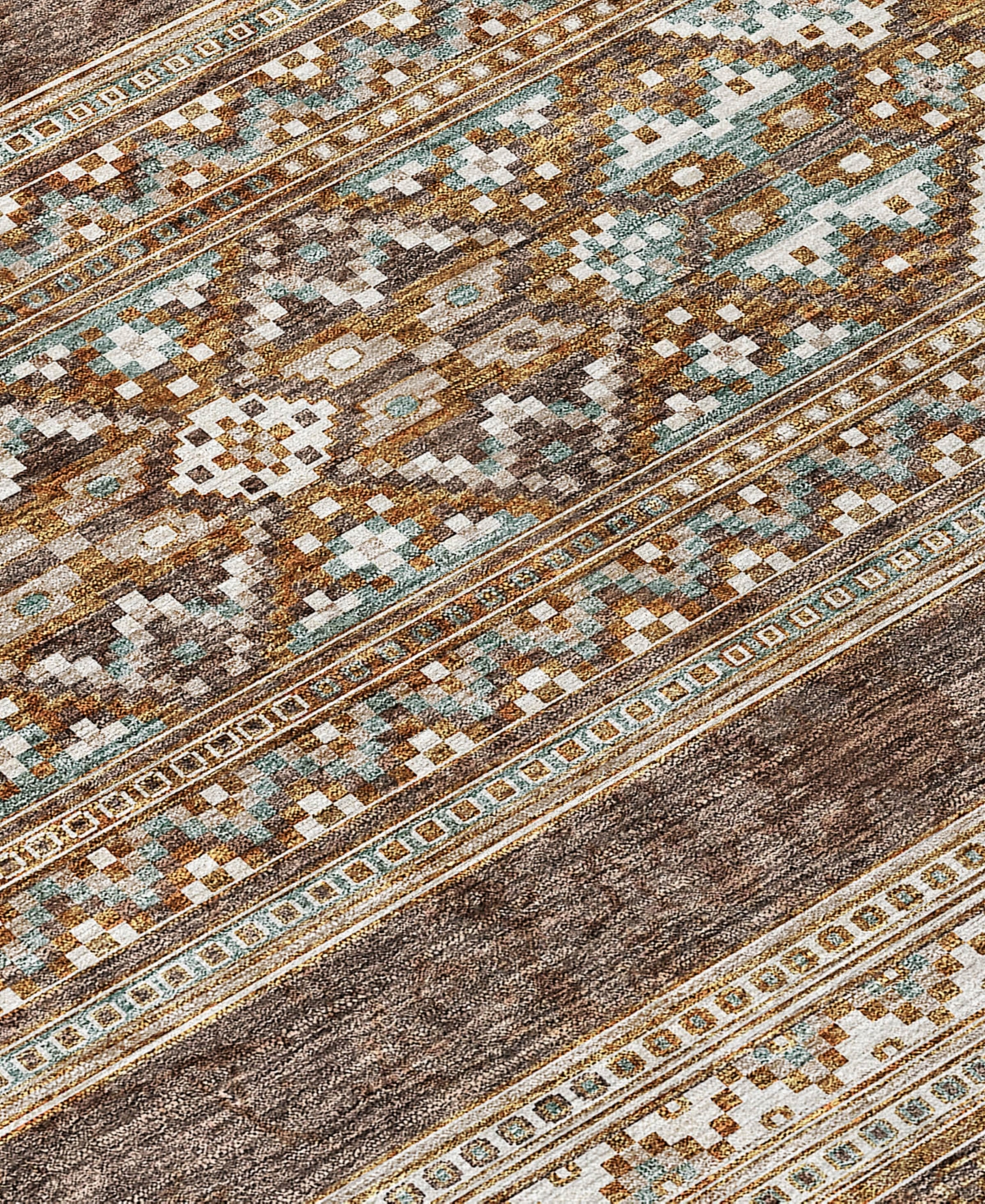 Addison Chantille Acn714 9'x12' Area Rug In Chocolate