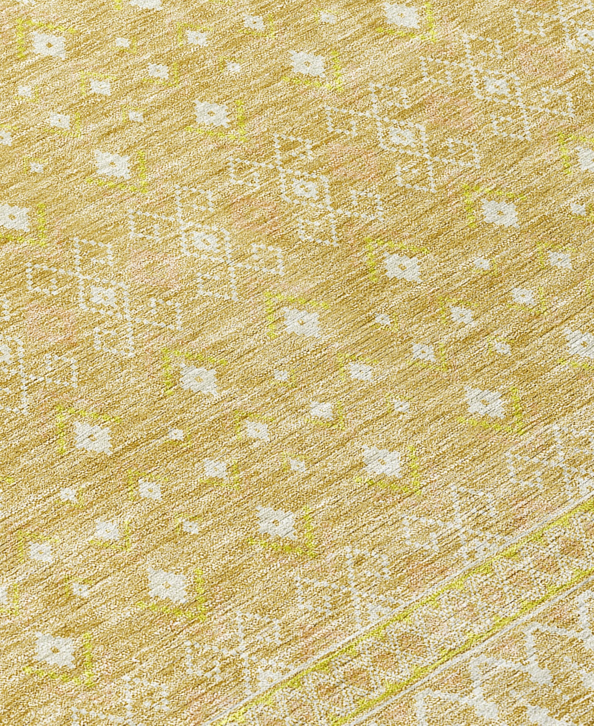 Addison Chantille Acn709 2'3"x7'6" Runner Area Rug In Gold