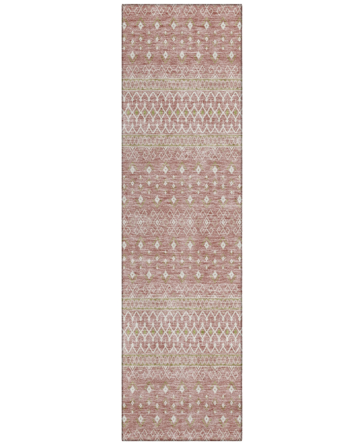 Shop Addison Chantille Machine Washable Acn709 2'3"x7'6" Runner Area Rug In Rose