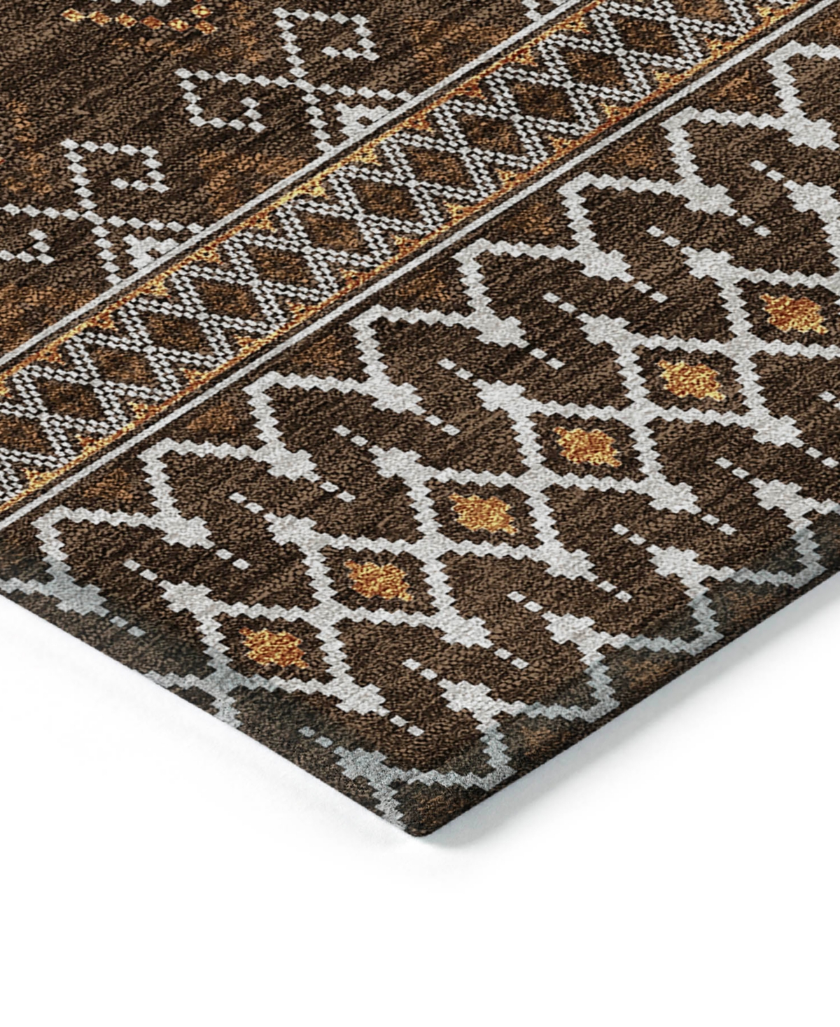 Addison Chantille Machine Washable Acn708 9'x12' Area Rug In Chocolate