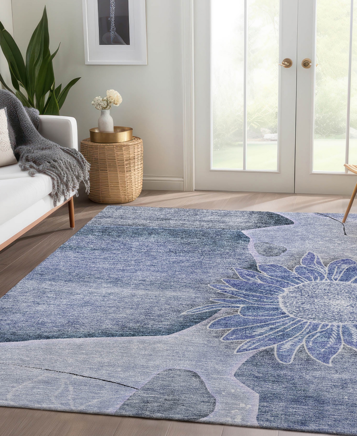 Addison Chantille Acn682 5'x7'6" Area Rug In Blue