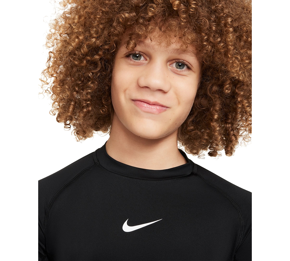Nike Big Boys Dri-fit Long-Sleeve T-Shirt -white