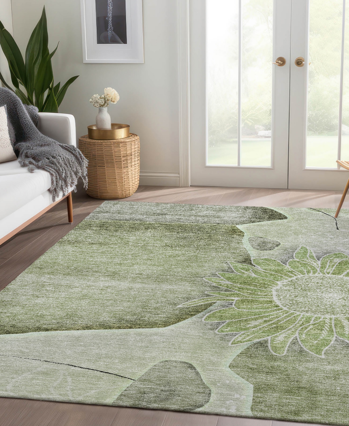 Addison Chantille Acn682 3'x5' Area Rug In Moss