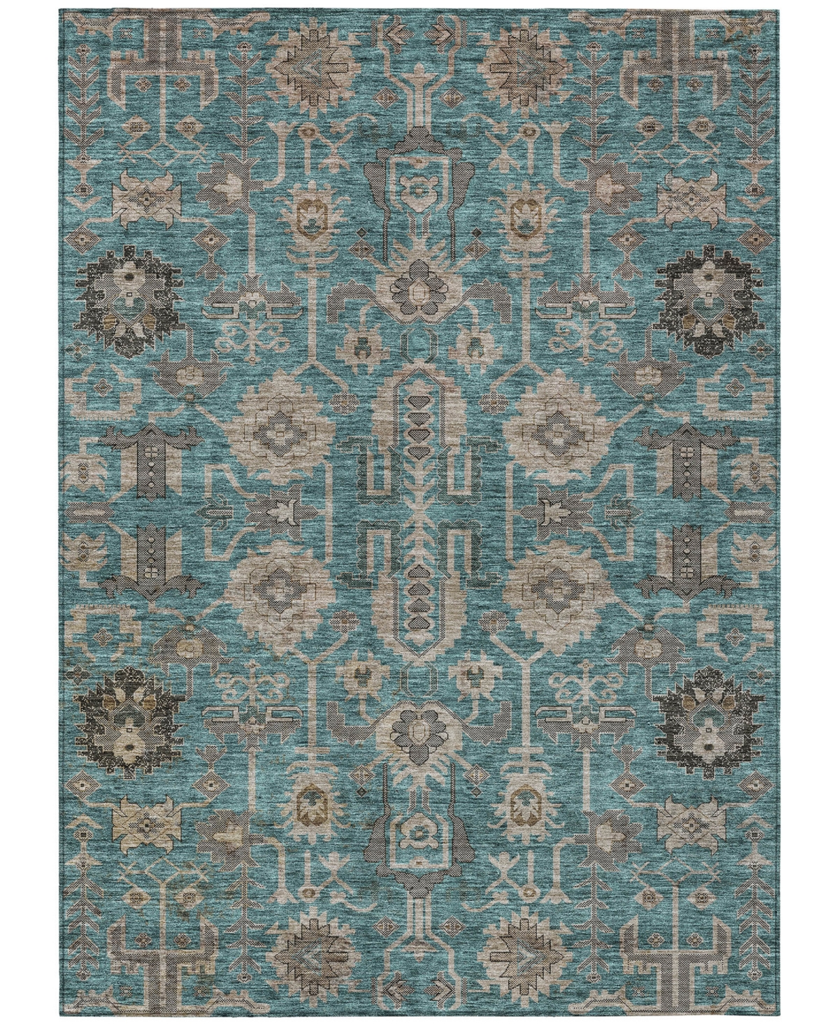Addison Chantille Acn679 9'x12' Area Rug In Teal