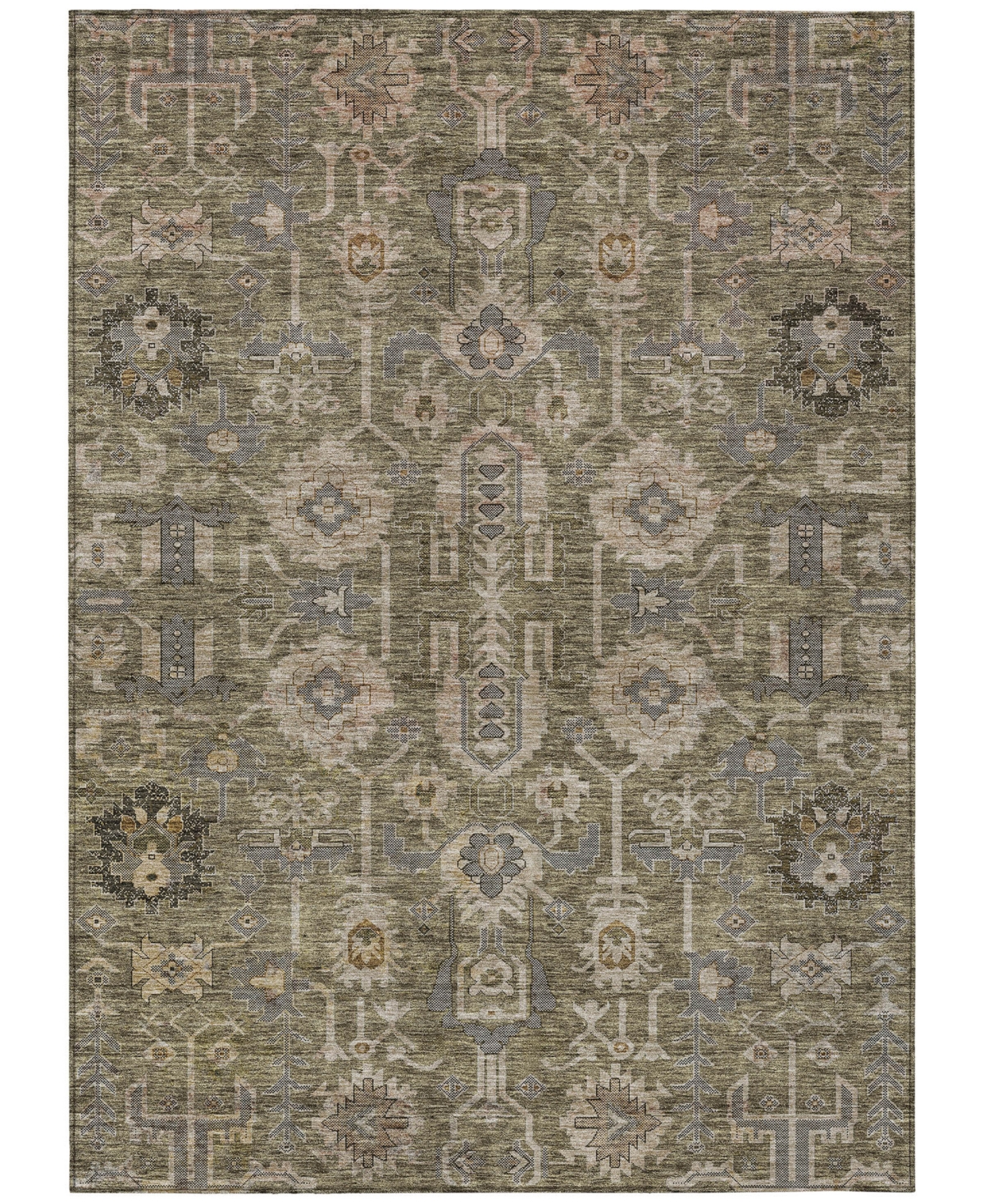 Addison Chantille Acn697 8'x10' Area Rug In Brown
