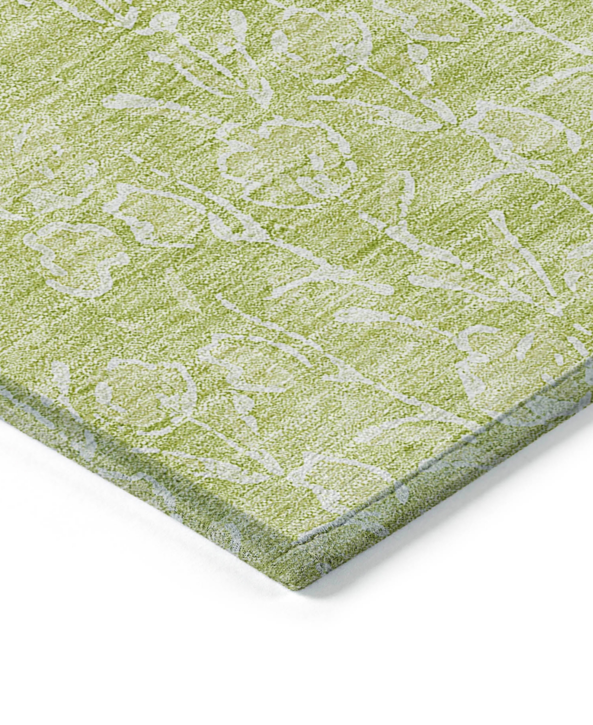 Addison Chantille Machine Washable Acn691 2'6"x3'10" Area Rug In Moss