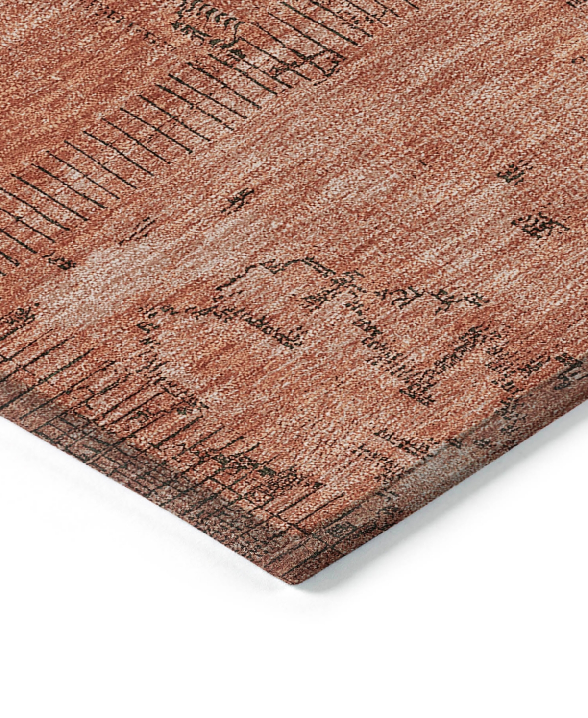 Addison Chantille Acn685 8'x10' Area Rug In Salmon