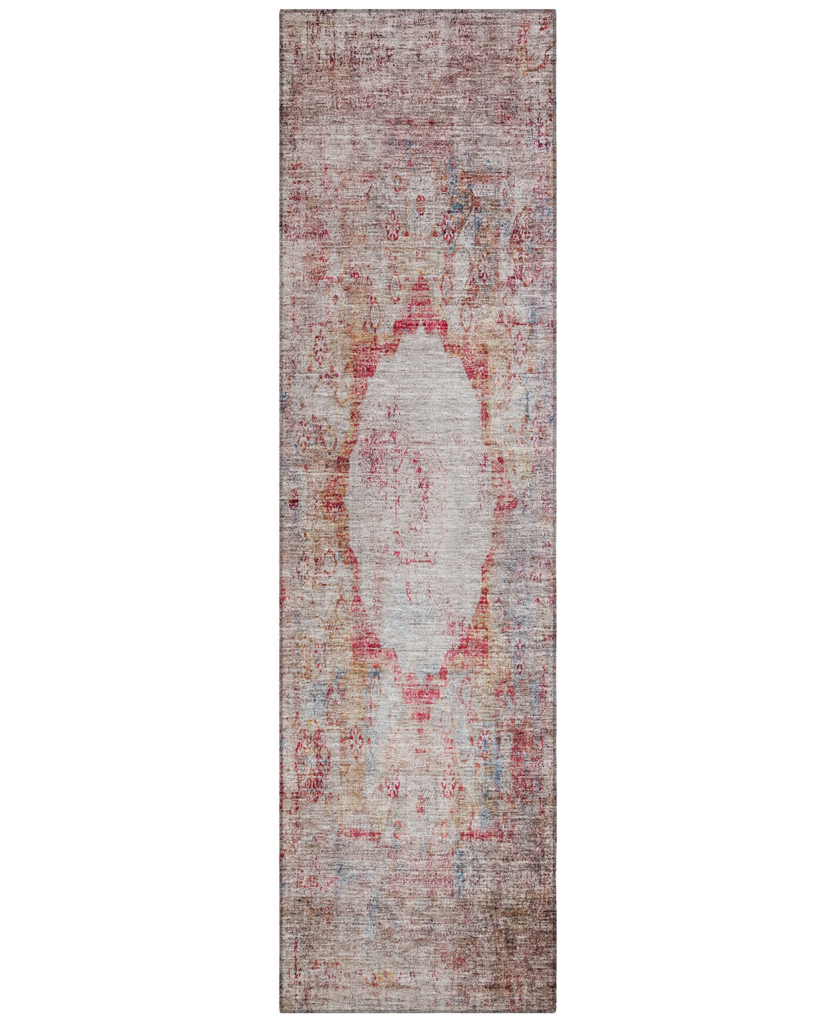 Addison Chantille Acn675 2'3"x7'6" Runner Area Rug In Red