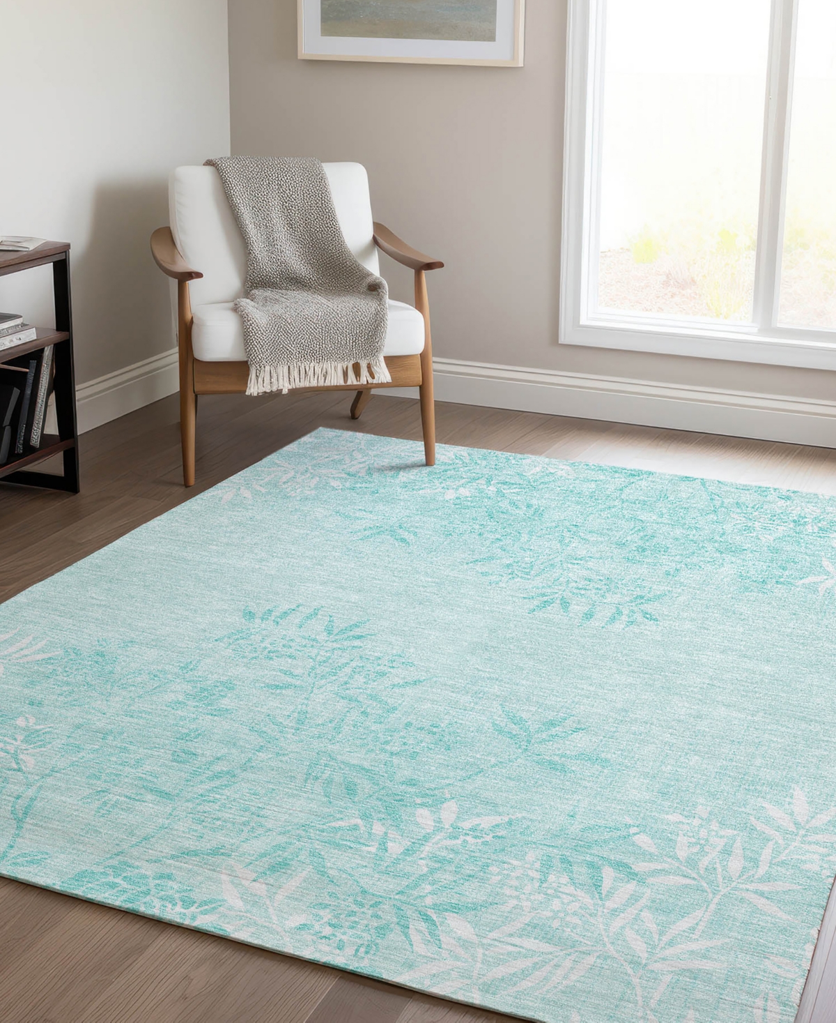 Addison Chantille Machine Washable Acn673 3'x5' Area Rug In Teal
