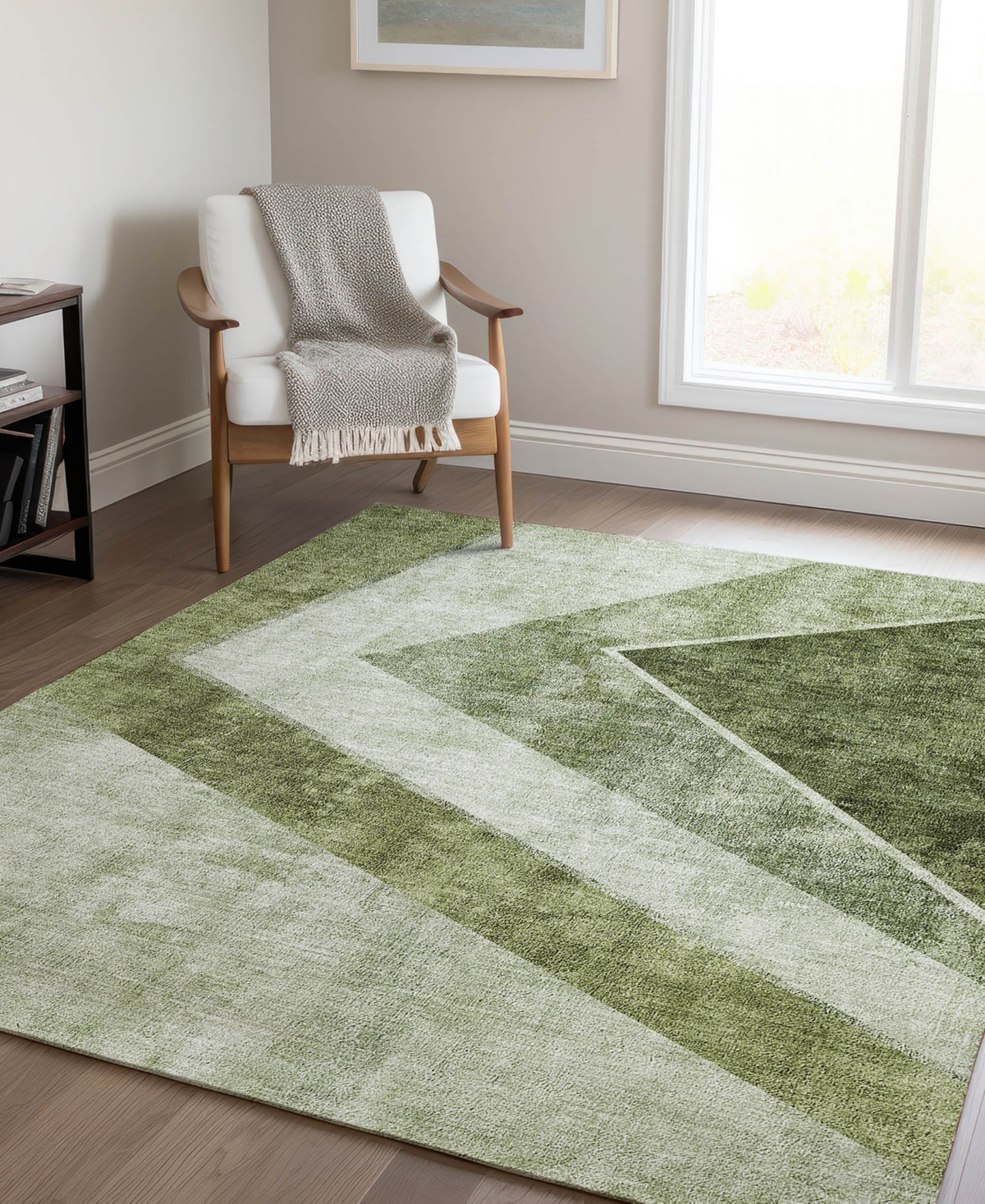 Addison Chantille Acn671 3'x5' Area Rug In Olive