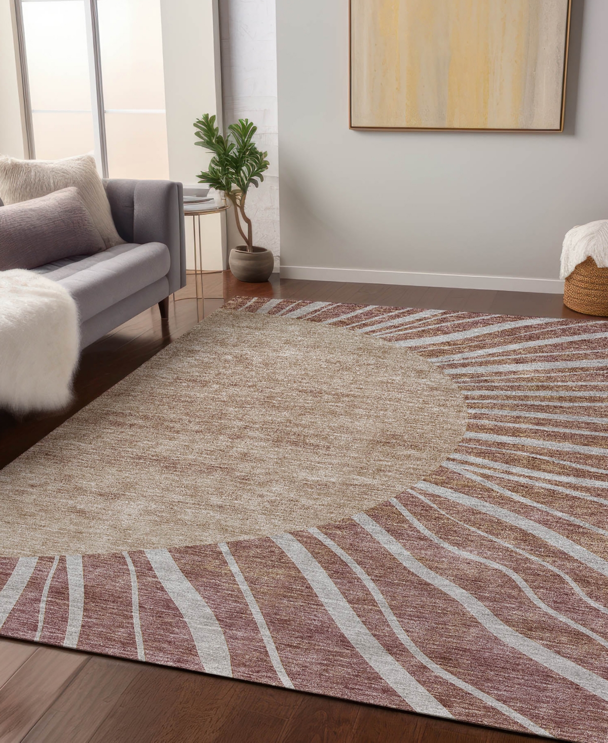 Addison Chantille Acn668 9'x12' Area Rug In Paprika