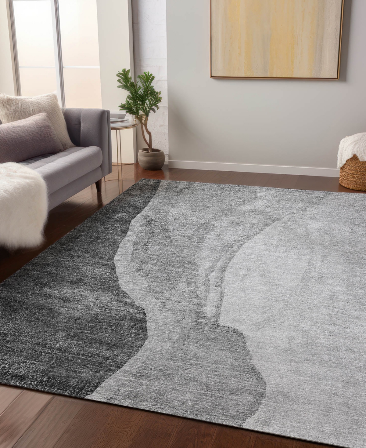 Addison Chantille Acn686 2'6"x3'10" Area Rug In Gray