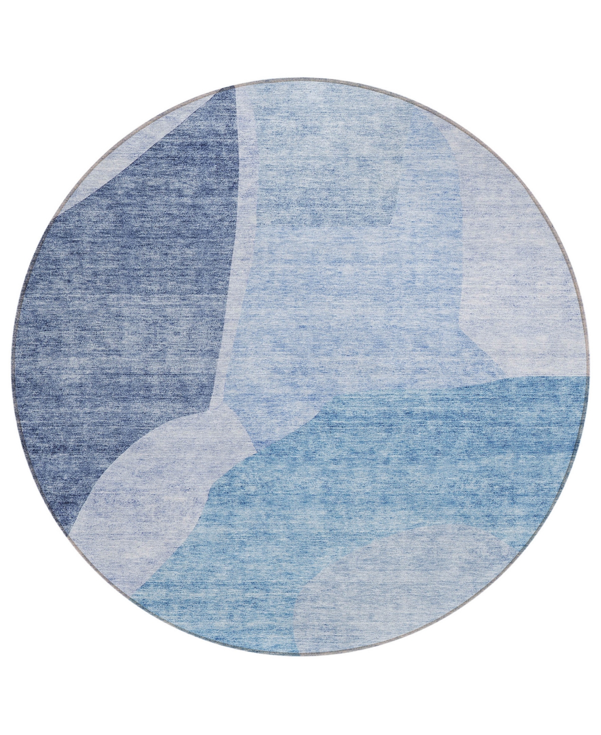 Addison Chantille Acn724 8'x8' Round Area Rug In Denim