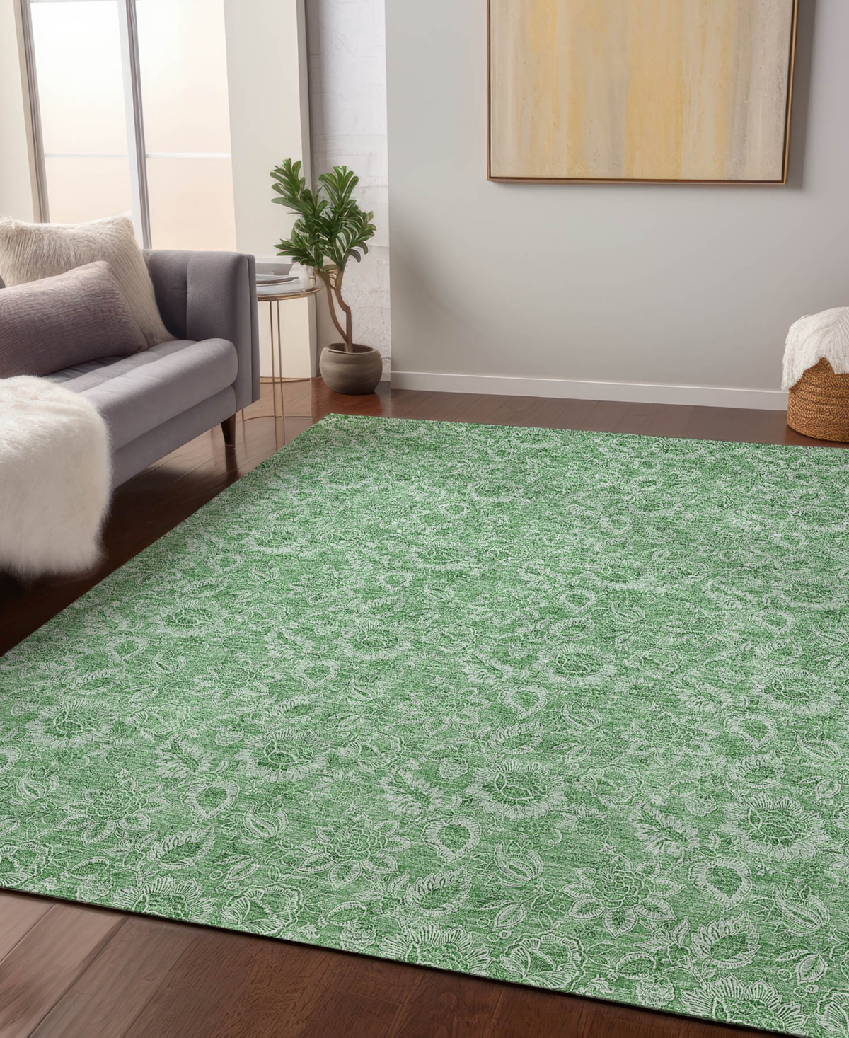 Addison Chantille Acn662 9'x12' Area Rug In Green