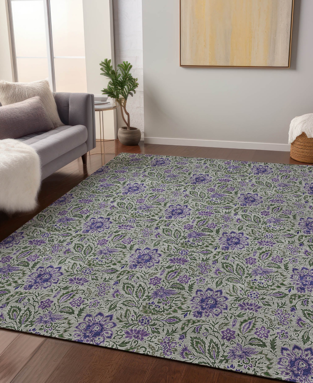 Addison Chantille Machine Washable Acn660 3'x5' Area Rug In Olive