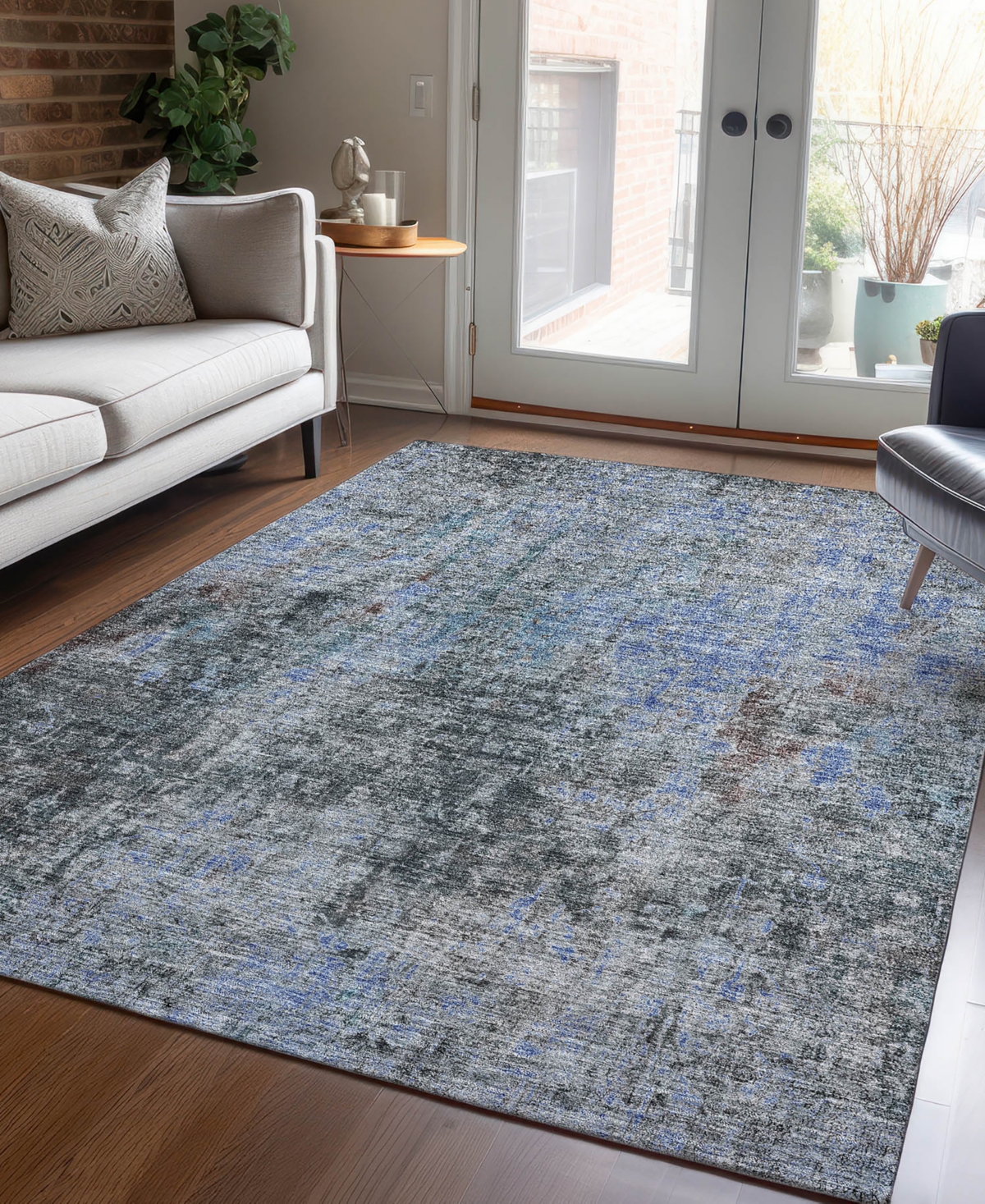 Addison Chantille Acn696 9'x12' Area Rug In Gray